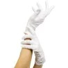 Gants blancs pour adultes en polyester