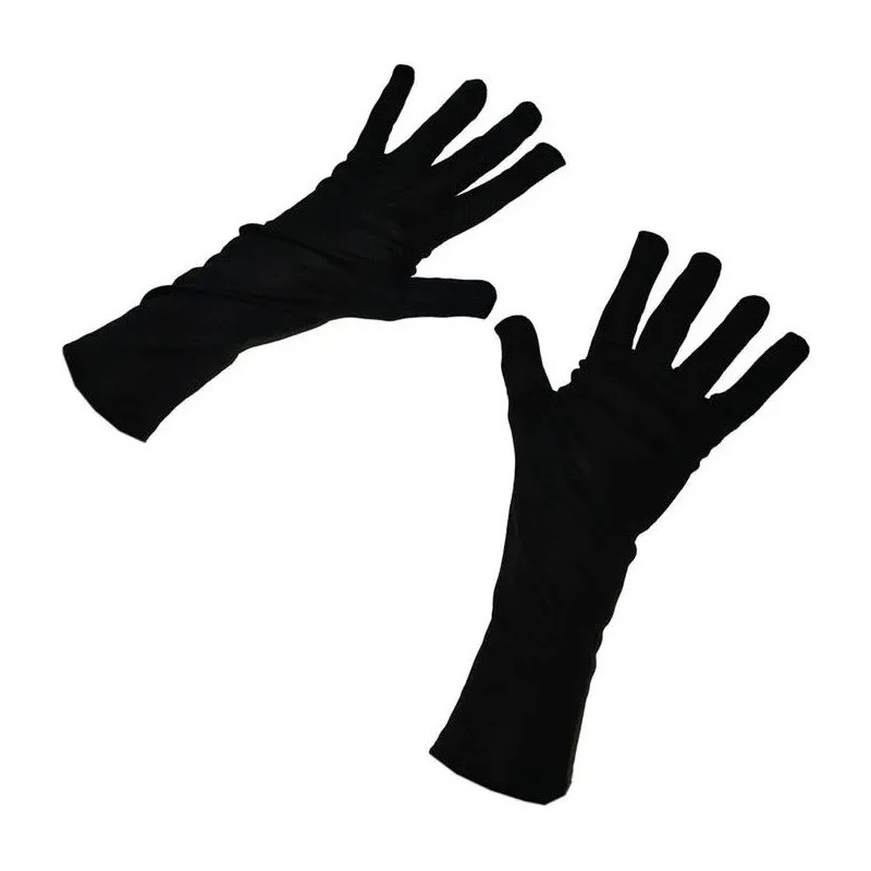 Paire de gants long noir 32cm