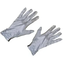 Gants blancs satinés 23cm