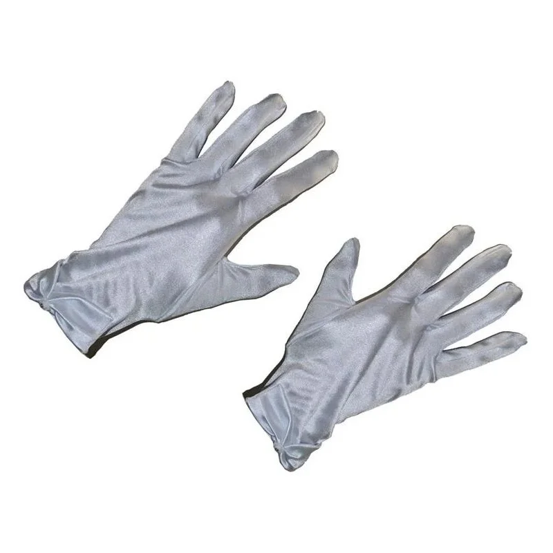 Gants blancs satinés 23cm