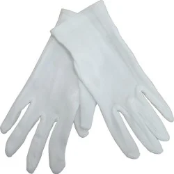 Gants blancs enfant polyester